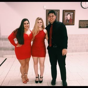 Red hoco dress